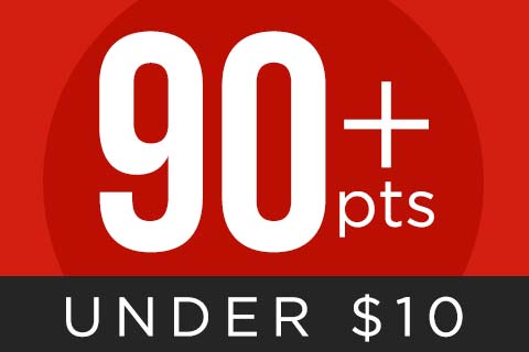 Shop 90+ point wine for $10 and under